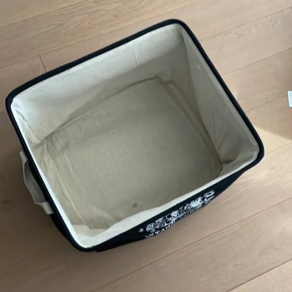 Large fabric basket with handles for storage. - Picture 2 of 7